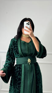 Takchita Velours vert royal