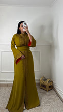 Charger l&#39;image dans la galerie, Caftan AMIRA moutarde